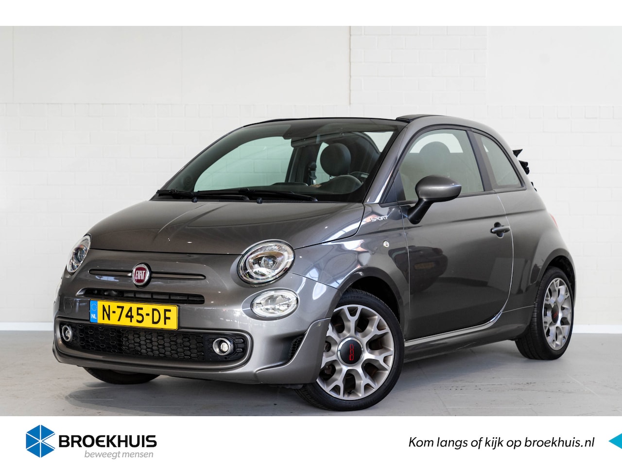 Fiat 500 C - 1.0 Hybrid Sport | Climate Controle | Apple Carplay & Android Auto | Parkeersensoren | - AutoWereld.nl