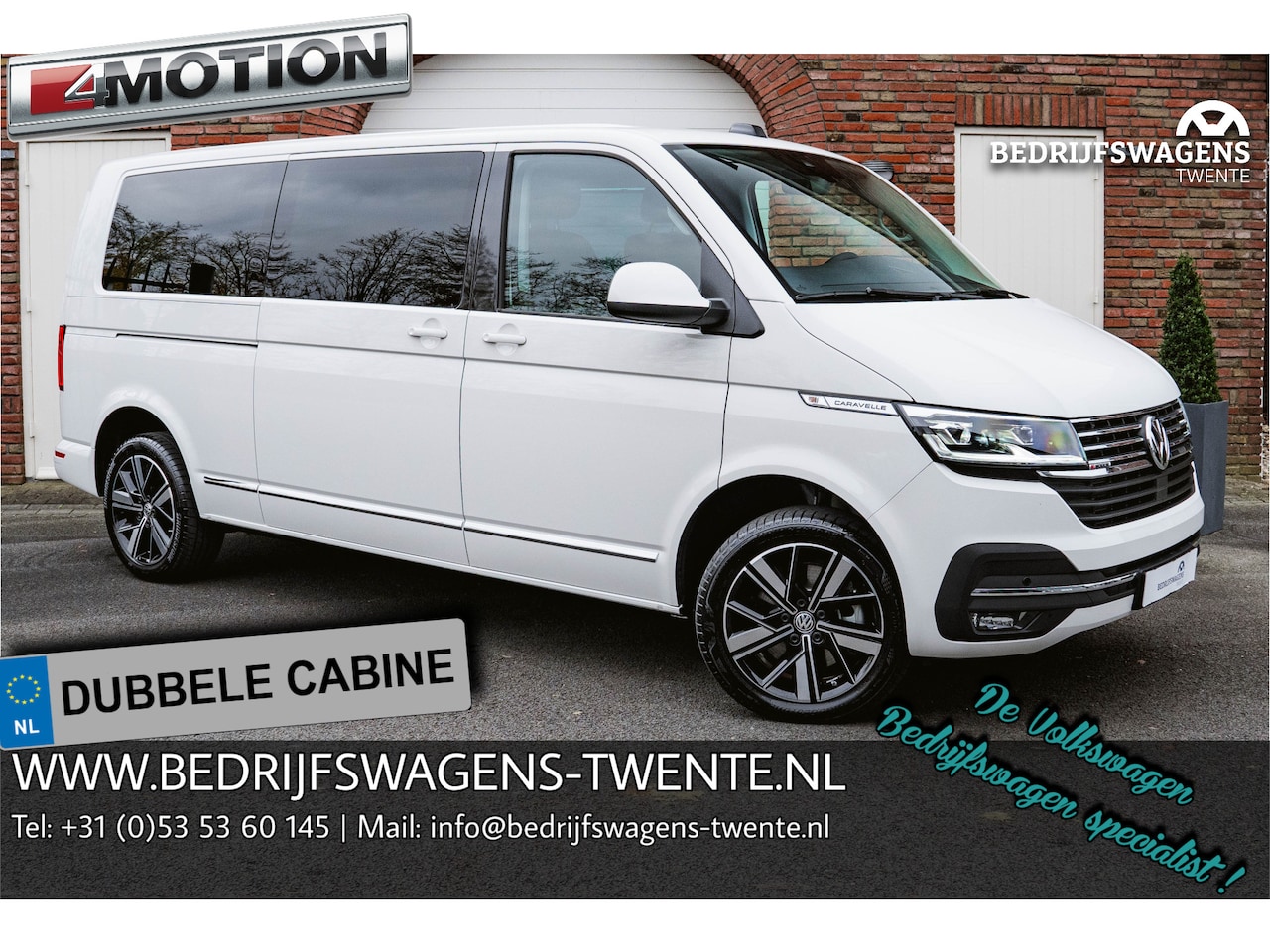 Volkswagen Transporter Caravelle - T6.1 Caravelle 204pk Highline 4-MOTION DSG L2H1 VOORRAAD ACC | LED | Leder | Side Assist | - AutoWereld.nl