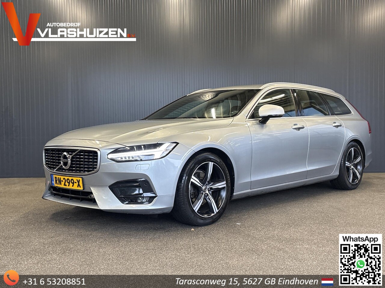 Volvo V90 - 2.0 D3 R-Design | Automaat | Dodenhoek Sensor | Lane Asist | Bots Detectie | Stoelverwarmi - AutoWereld.nl