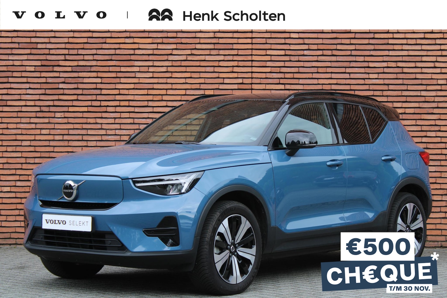 Volvo XC40 - Recharge 231PK 70 kWh Plus, Verwarmbare Voorstoelen, Verwarmbaar Stuurwiel, Getint Glas Ac - AutoWereld.nl