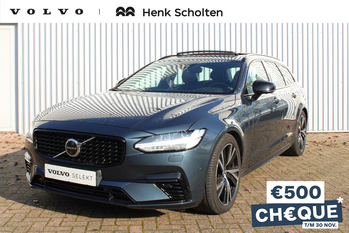 Volvo V90 - 2.0 T6 Recharge AWD Ultimate Dark 2.0 T6 Recharge AWD Ultimate Dark, Panoramadak, Google Services, 360" camera, Bowers & Wil - AutoWereld.nl