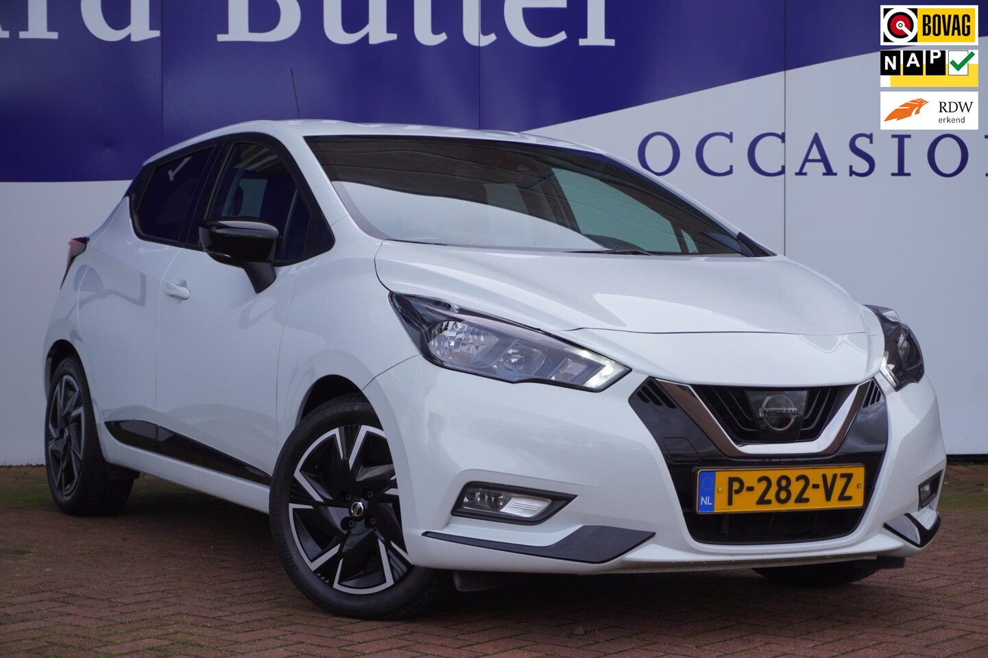 Nissan Micra - 1.0 IG-T N-Design+Full-Navigatie+Cruise+Airco+Parel-White=ZEER MOOI +APK 6-2026 - AutoWereld.nl