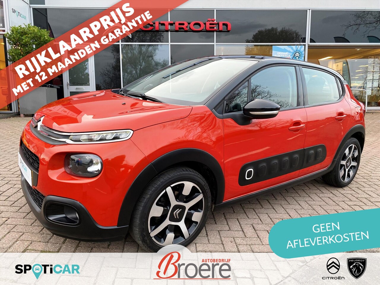 Citroën C3 - 1.2 82pk Shine | lichtmetalen velgen 17 inch, camera, parkeersensoren, bluetooth, apple ca - AutoWereld.nl