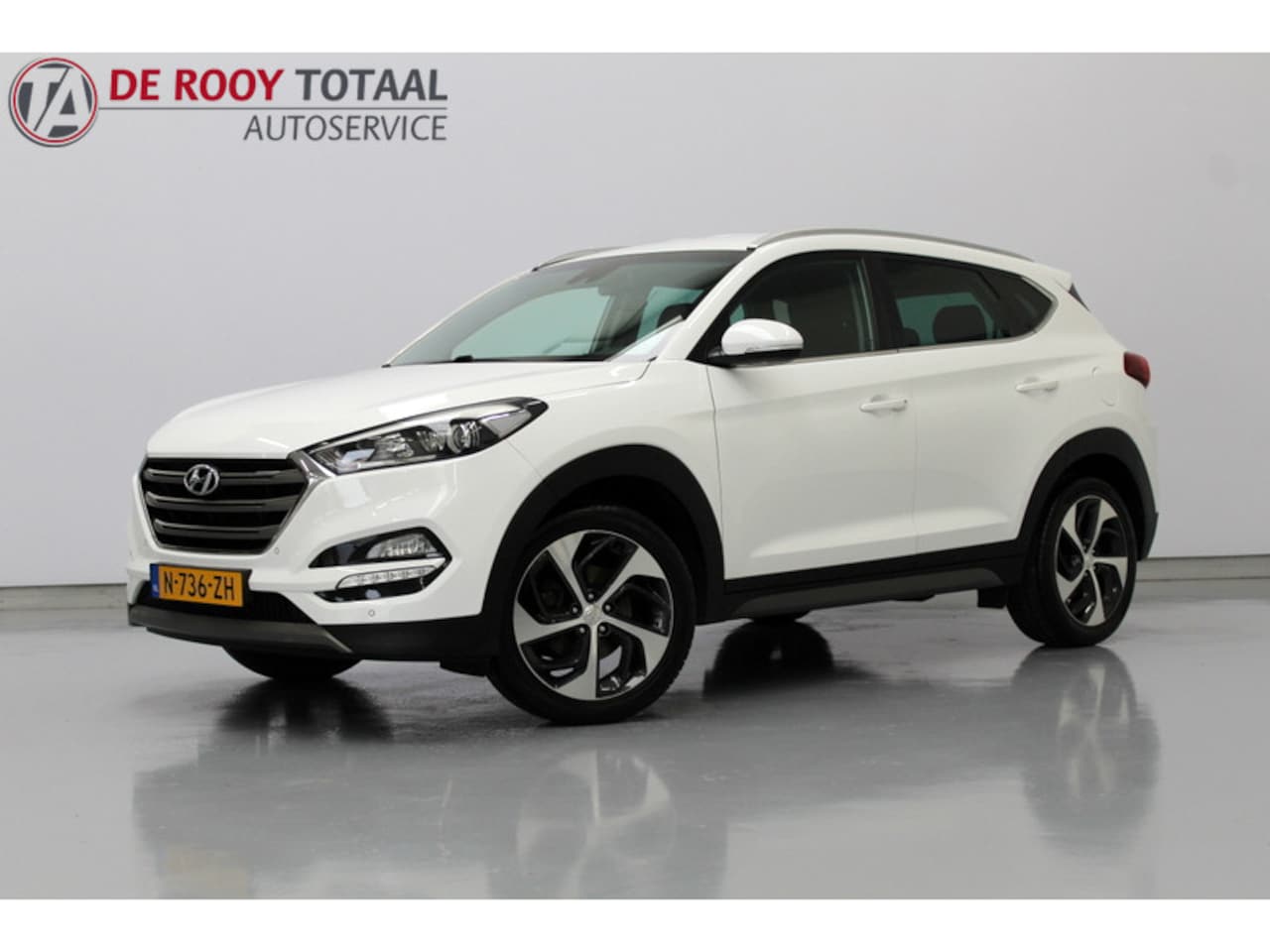 Hyundai Tucson - 1.6 T-GDI Premium 1.6 T-GDi Premium 177PK, 1900KG TREKGEWICHT | TREKHAAK | NAVIGATIE | STOEL/STUURVERWARMING - AutoWereld.nl