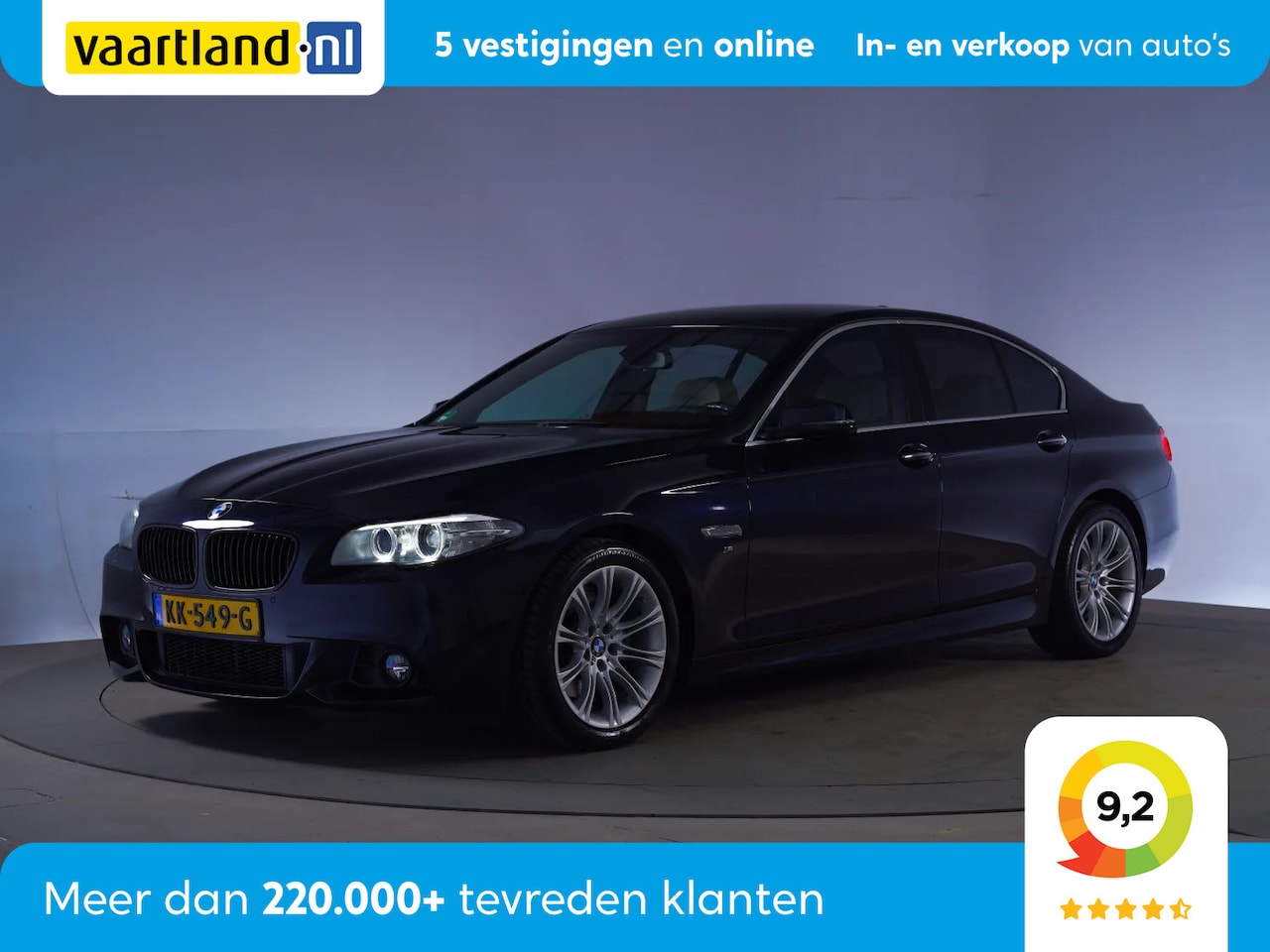 BMW 5-serie - 520i M Sport High Executive Aut. [ Leder Comfortzetels Navi prof. ] - AutoWereld.nl