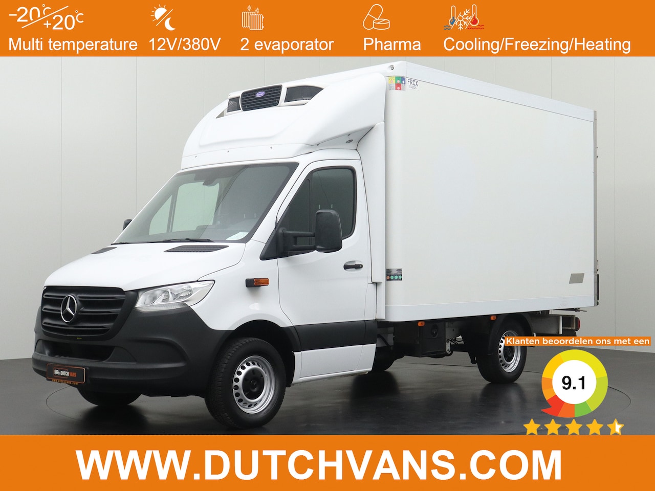 Mercedes-Benz Sprinter - 316CDI Koel|Vries bakwagen 12/230V | Navigatie | Camera | Airco | Cruise - AutoWereld.nl