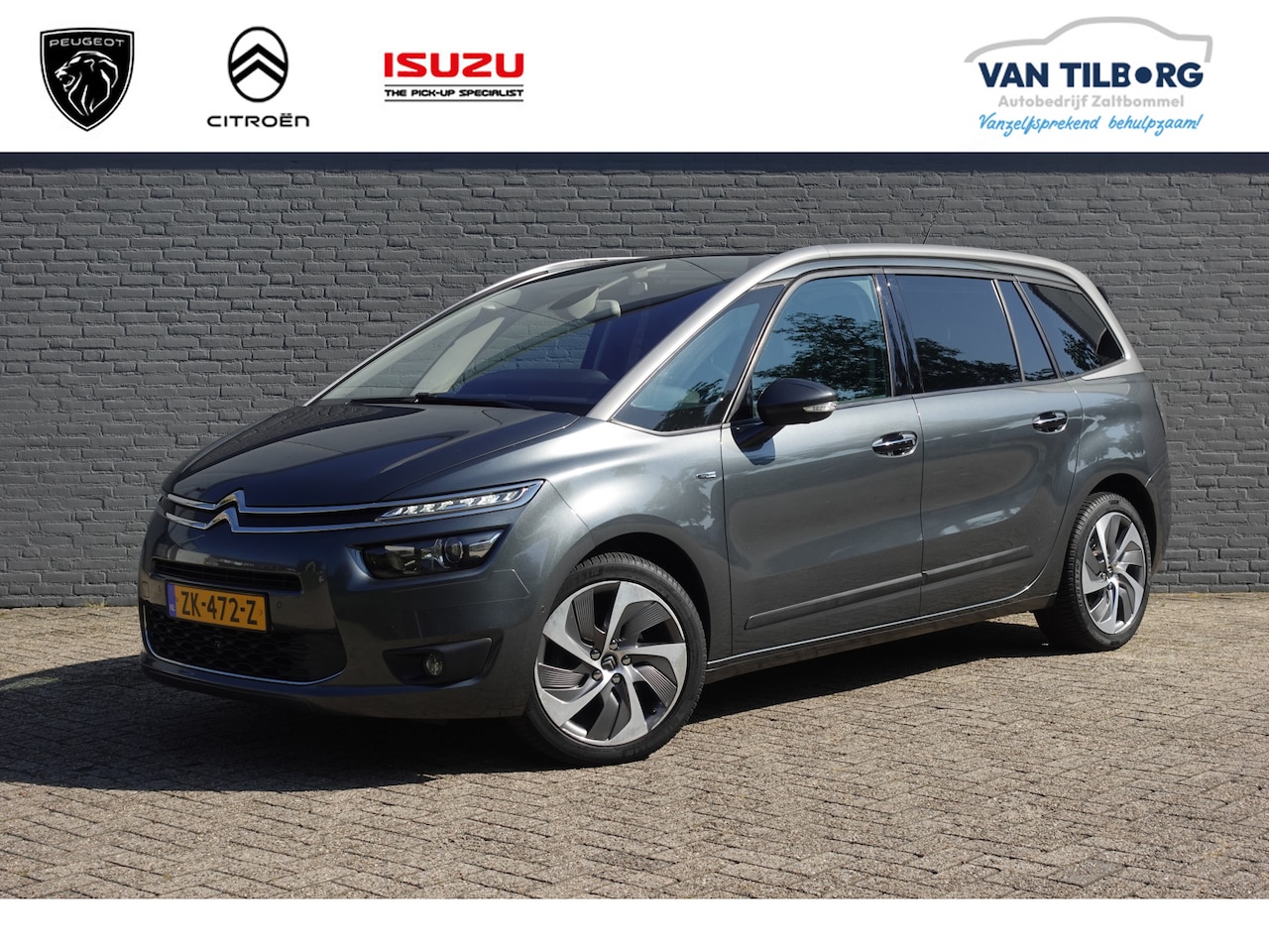 Citroën Grand C4 Picasso - 1.6 e-THP Exclusive 165 AUTOMAAT | NAV | LEDER | PANO-DAK | JBL | ELEK.A.KLEP | AF. TREKHA - AutoWereld.nl