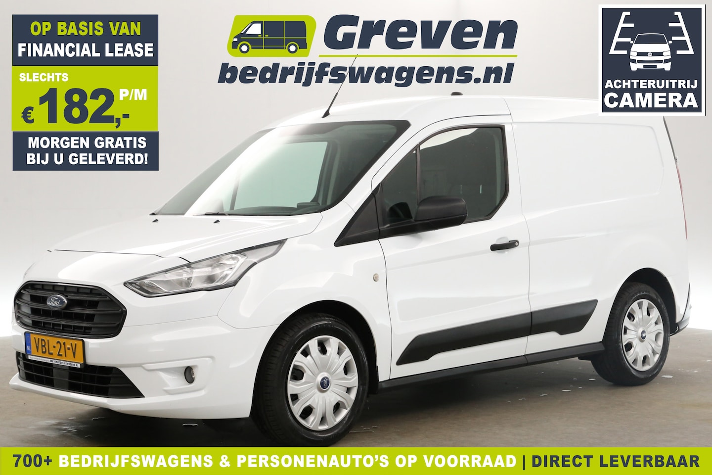 Ford Transit Connect - 1.5 EcoBlue L1H1 Airco Camera Cruise Carplay Navi PDC Elektrpakket DAB+ Schuifdeur - AutoWereld.nl