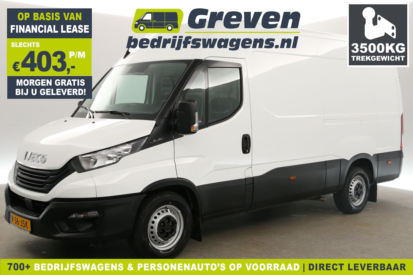 Iveco Daily - 35S16V L2H2 3500KG Trekgew. 157PK Airco Parkeersensoren 3 Persoons DAB+ Elektrpakket - AutoWereld.nl