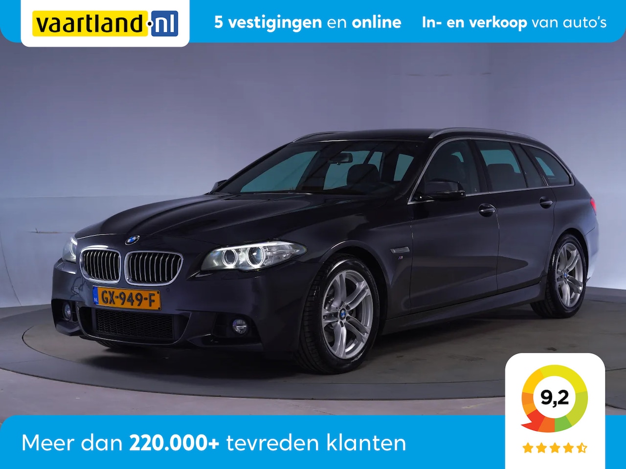 BMW 5-serie Touring - 520i Executive M pakket Aut [ Prof nav Xenon verlichting ] - AutoWereld.nl