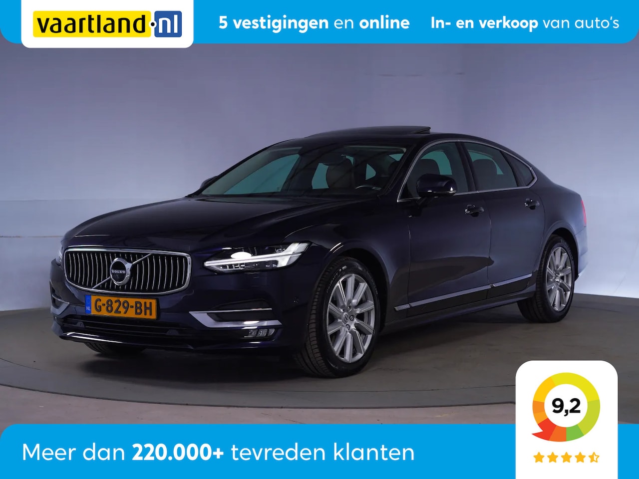 Volvo S90 - 2.0 T4 Business Luxury+ Aut [ 360Cam Nav Leder Schuifdak ] - AutoWereld.nl