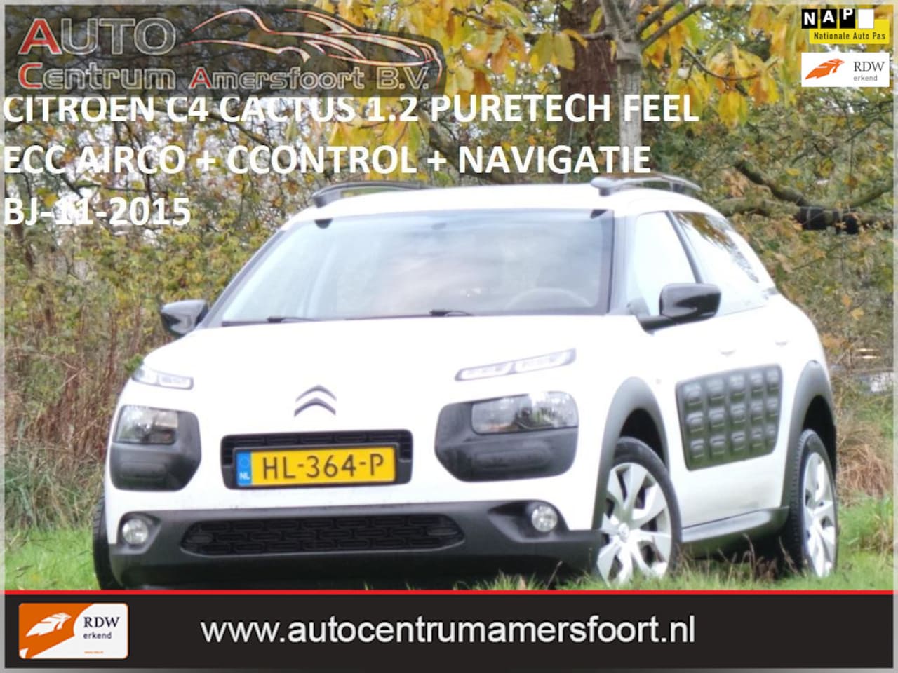 Citroën C4 Cactus - 1.2 PureTech Feel 1.2 PureTech Feel ( INRUIL MOGELIJK ) - AutoWereld.nl