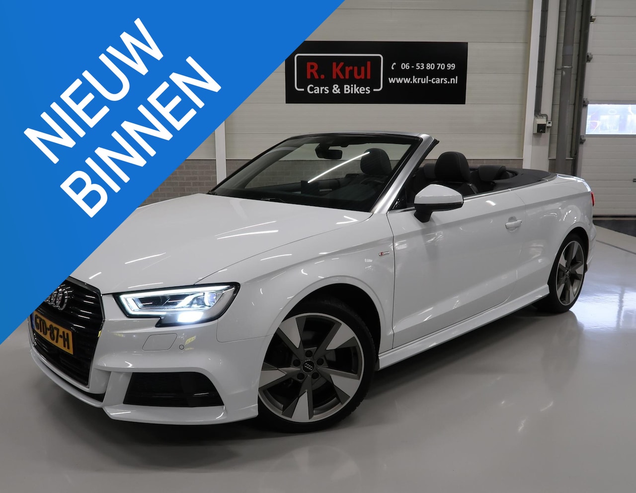 Audi A3 Cabriolet - 1.5 TFSI CoD Sport S Line Edition 3x S Line B&O ACC Nekverwarming Virtual, Trekhaak elektr - AutoWereld.nl