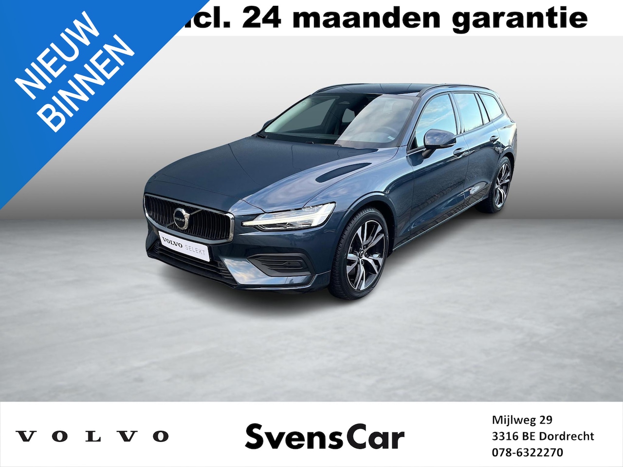 Volvo V60 - 2.0 B3 Essential Edition | Stoelverwarming | Dode hoek detectie | Adaptive Cruise Control - AutoWereld.nl