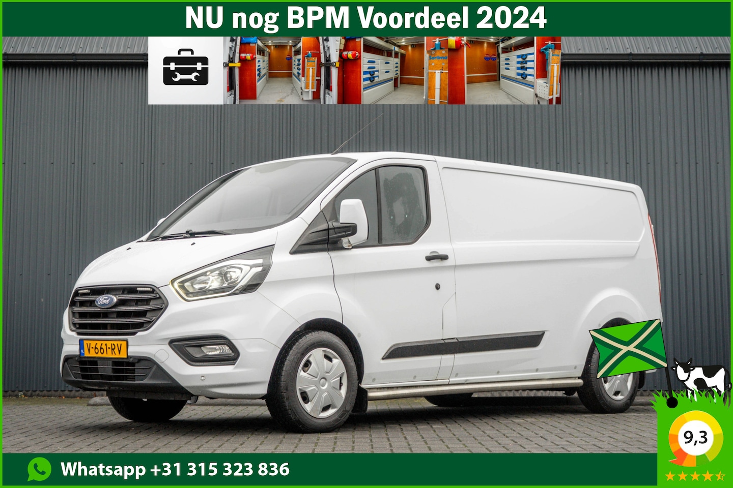 Ford Transit Custom - 2.0 TDCI L2H1 | Euro 6 | 131 PK | Cruise | Airco | Inrichting | Omvormer | PDC | LED - AutoWereld.nl