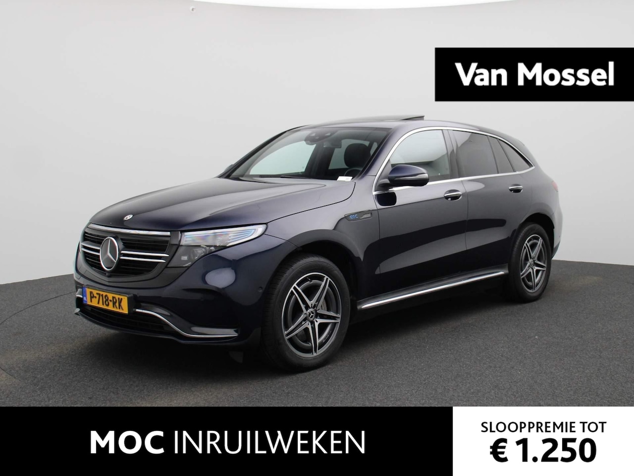 Mercedes-Benz EQC - 400 4MATIC Premium 80 kWh | ECC | Navi | Half-Leder | LMV | Schuifdak | LED | - AutoWereld.nl