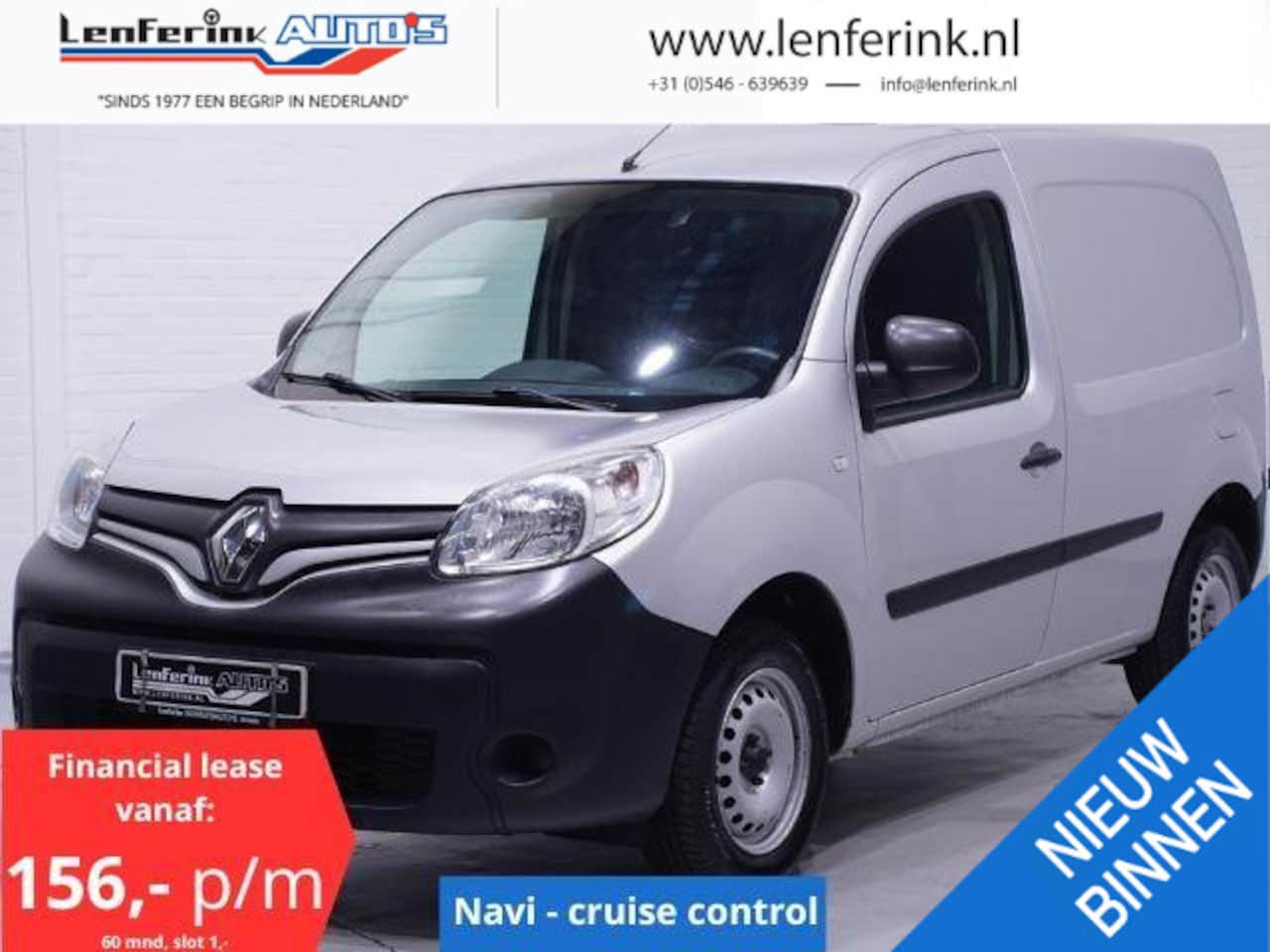 Renault Kangoo - 1.5 dCi 75 pk Comfort Navi, Cruise Control, 2-Zits Airco, Laadruimte Pakket, PDC achter - AutoWereld.nl