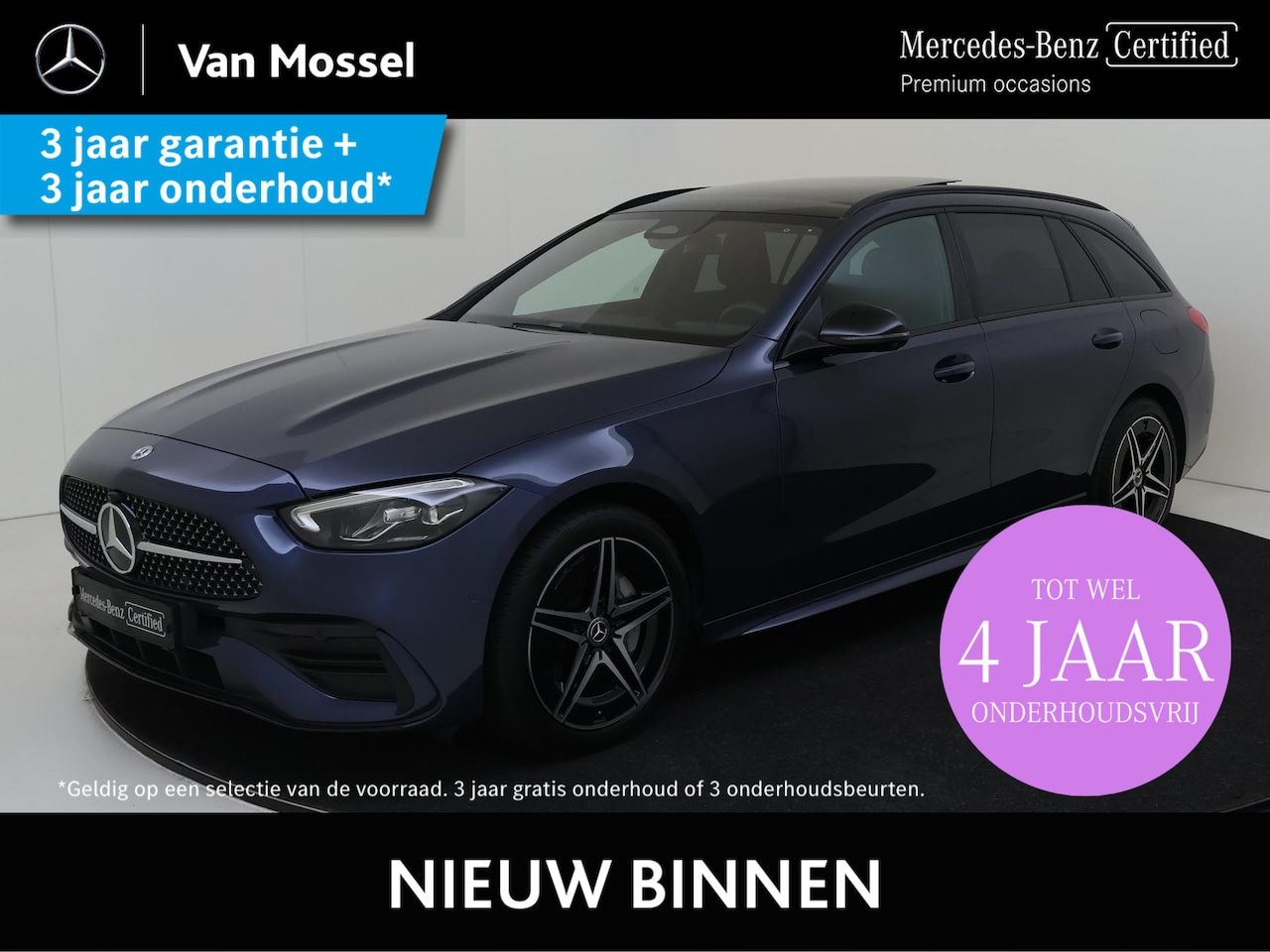 Mercedes-Benz C-klasse - 300 e AMG Line NIGHT / 360 Camera / PANO / 18" - AutoWereld.nl