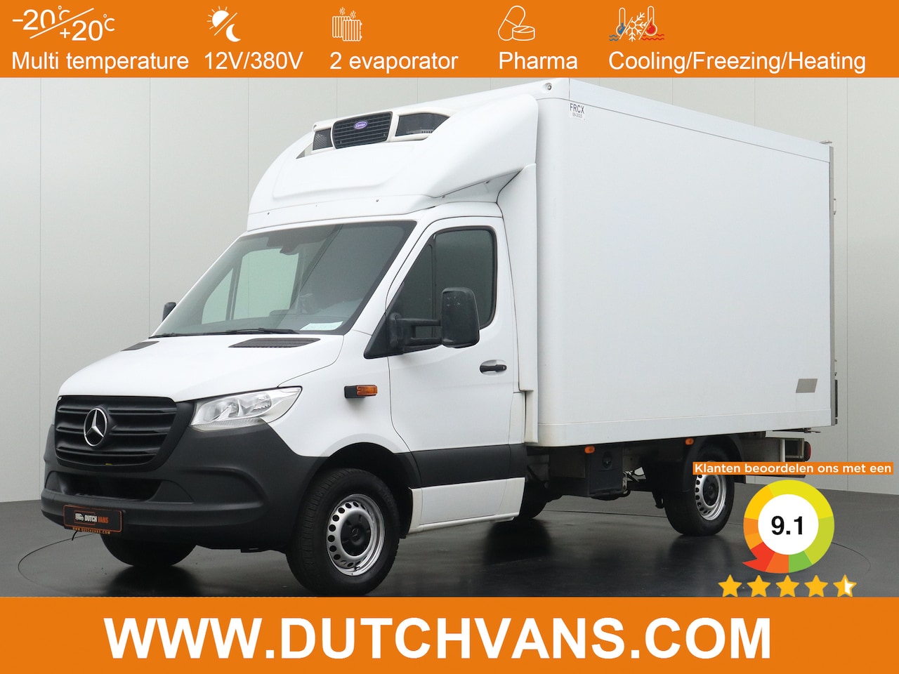 Mercedes-Benz Sprinter - 316CDI Koel|Vries Bakwagen 12/230V | Airco | Cruise | Camera | Navigatie | Zijdeur - AutoWereld.nl