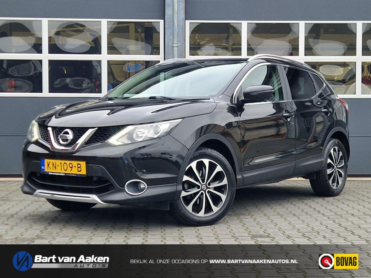 Nissan Qashqai - 1.2 Tekna Leder Navigatie Keyless 360Camera - AutoWereld.nl