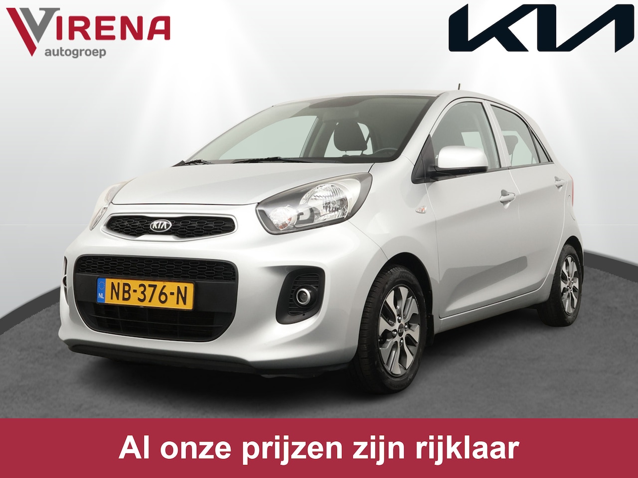 Kia Picanto - 1.0 CVVT EconomyPlusLine Navigator - Navigatie - Achteruitrijcamera - Lichtmetalen velgen - AutoWereld.nl