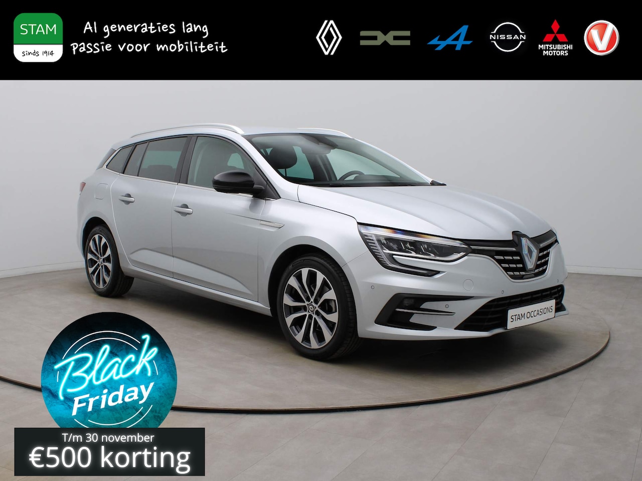 Renault Mégane Estate - TCe 140pk Techno EDC/AUTOMAAT BOSE | Camera | Climate | Navi | Parksens. v+a | Stoel -/ St - AutoWereld.nl