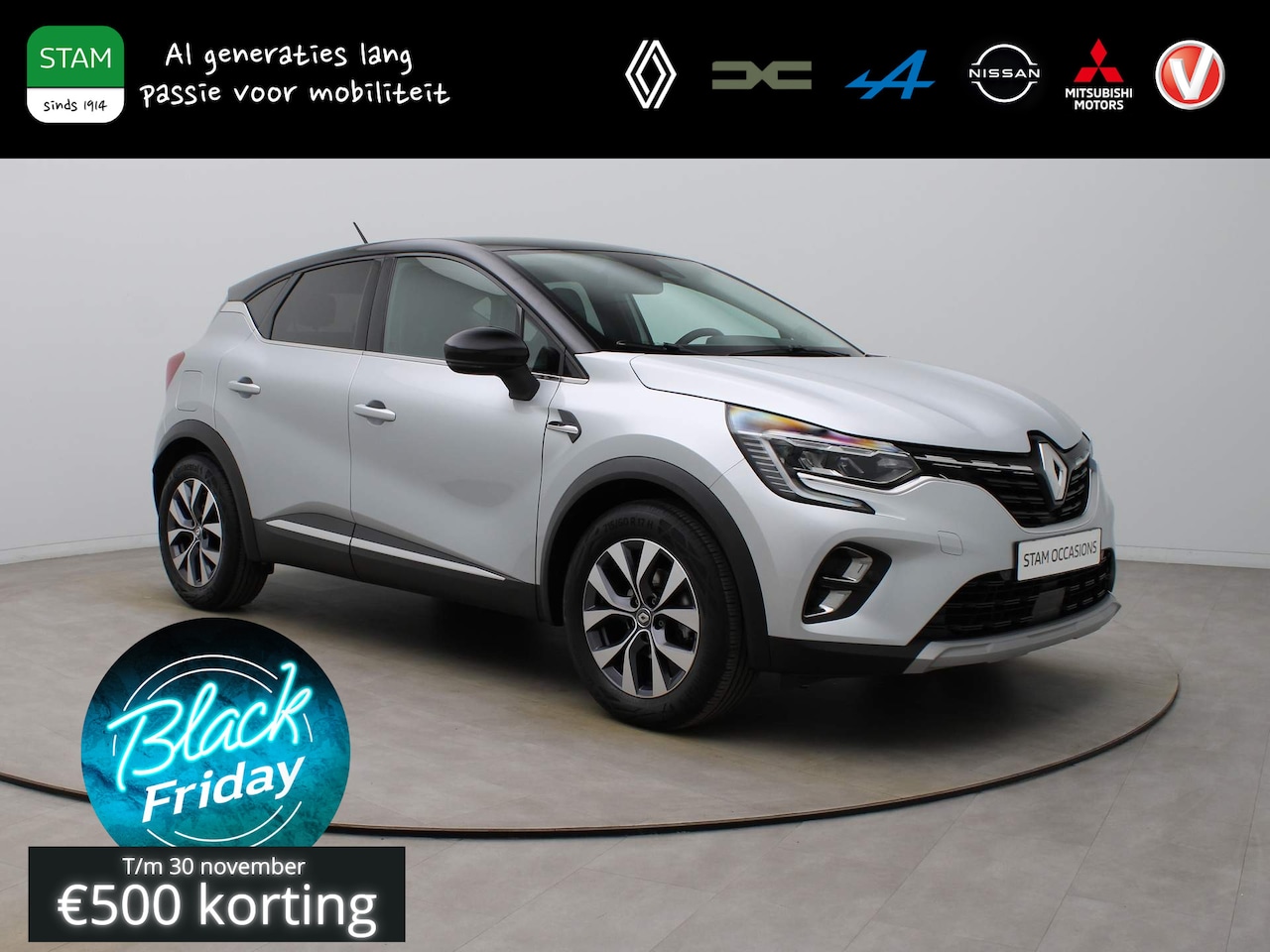 Renault Captur - TCe 140pk Intens EDC/AUTOMAAT Camera | Climate | Navi | Parksens. v+a | Trekhaak - AutoWereld.nl