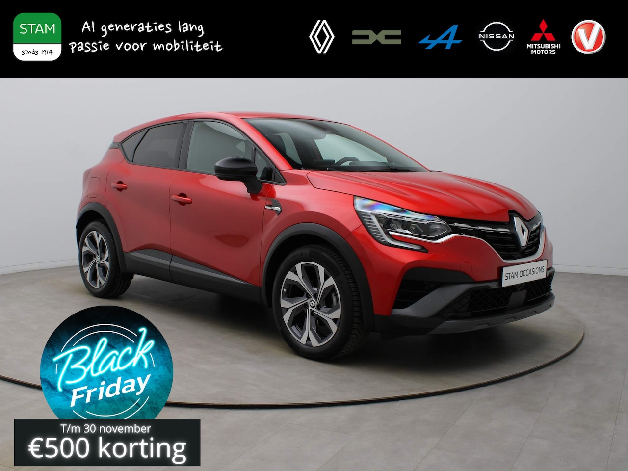 Renault Captur - Mild Hybrid 160pk R.S. Line EDC/AUTOMAAT Camera | Climate | Navi | Parksens. v+a - AutoWereld.nl