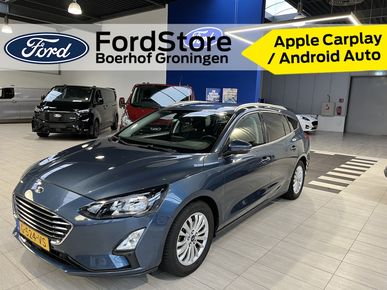 Ford Focus Wagon - EcoBoost Titanium Business | All seasons | Apple CarPlay | Parkeersen. V+A | Cruise contro - AutoWereld.nl