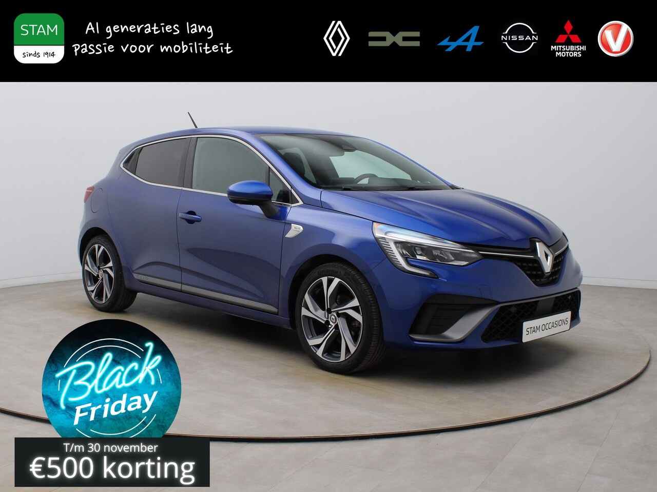 Renault Clio - TCe 100pk R.S. Line BOSE | Camera | Climate | Navi | Parksens. v+a - AutoWereld.nl