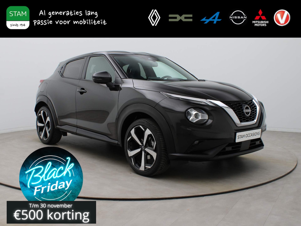 Nissan Juke - 114k DIG-T Tekna AUTOMAAT 360° Camera | Adapt. Cruise | Climate | Navi | Stoel -/ Stuur ve - AutoWereld.nl