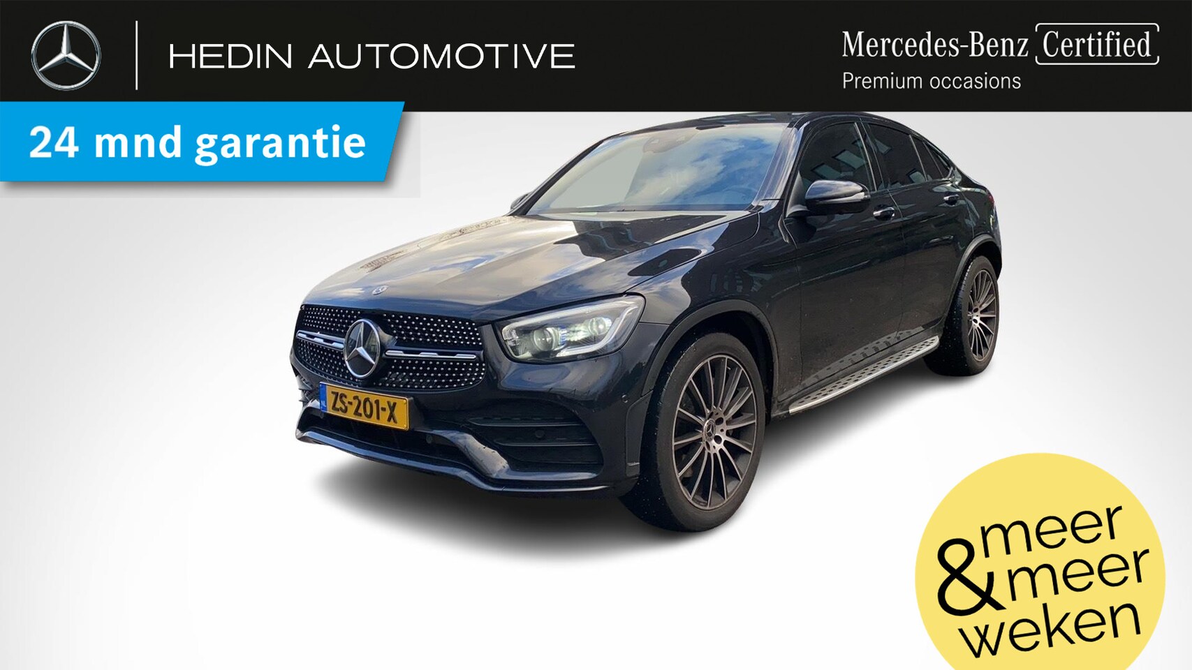 Mercedes-Benz GLC-klasse Coupé - GLC 200 Automaat AMG Line | Nightpakket | Schuifdak | Burmester Audio | Sfeerverlichting | - AutoWereld.nl