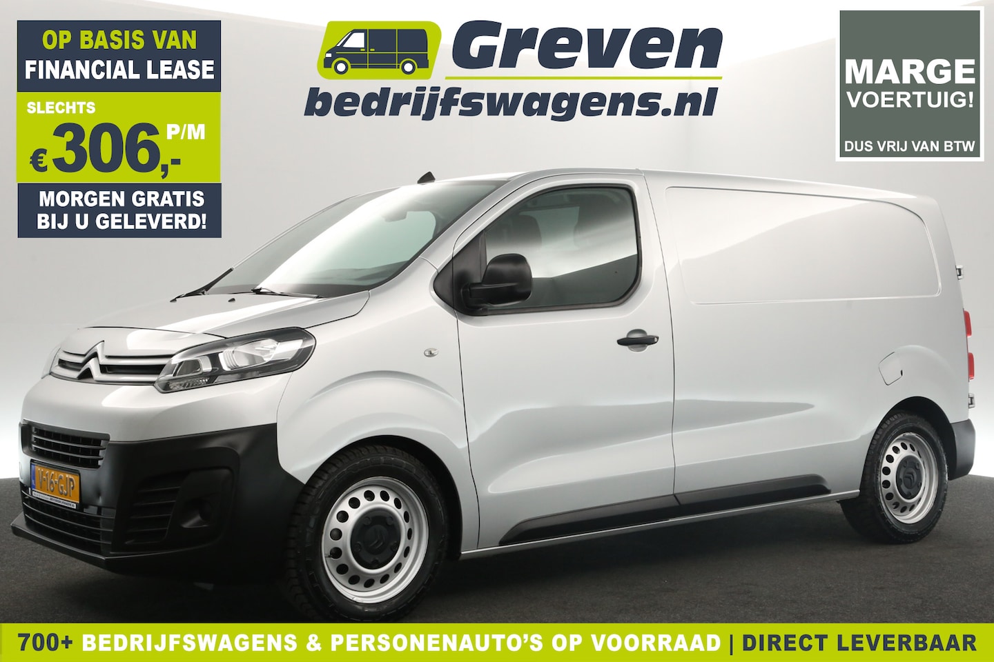 Citroën Jumpy - 1.6 BlueHDI L2H1 | Marge | Airco Carplay Cruise Navigatie PDC Lat-om-Lat Elektrpakket - AutoWereld.nl