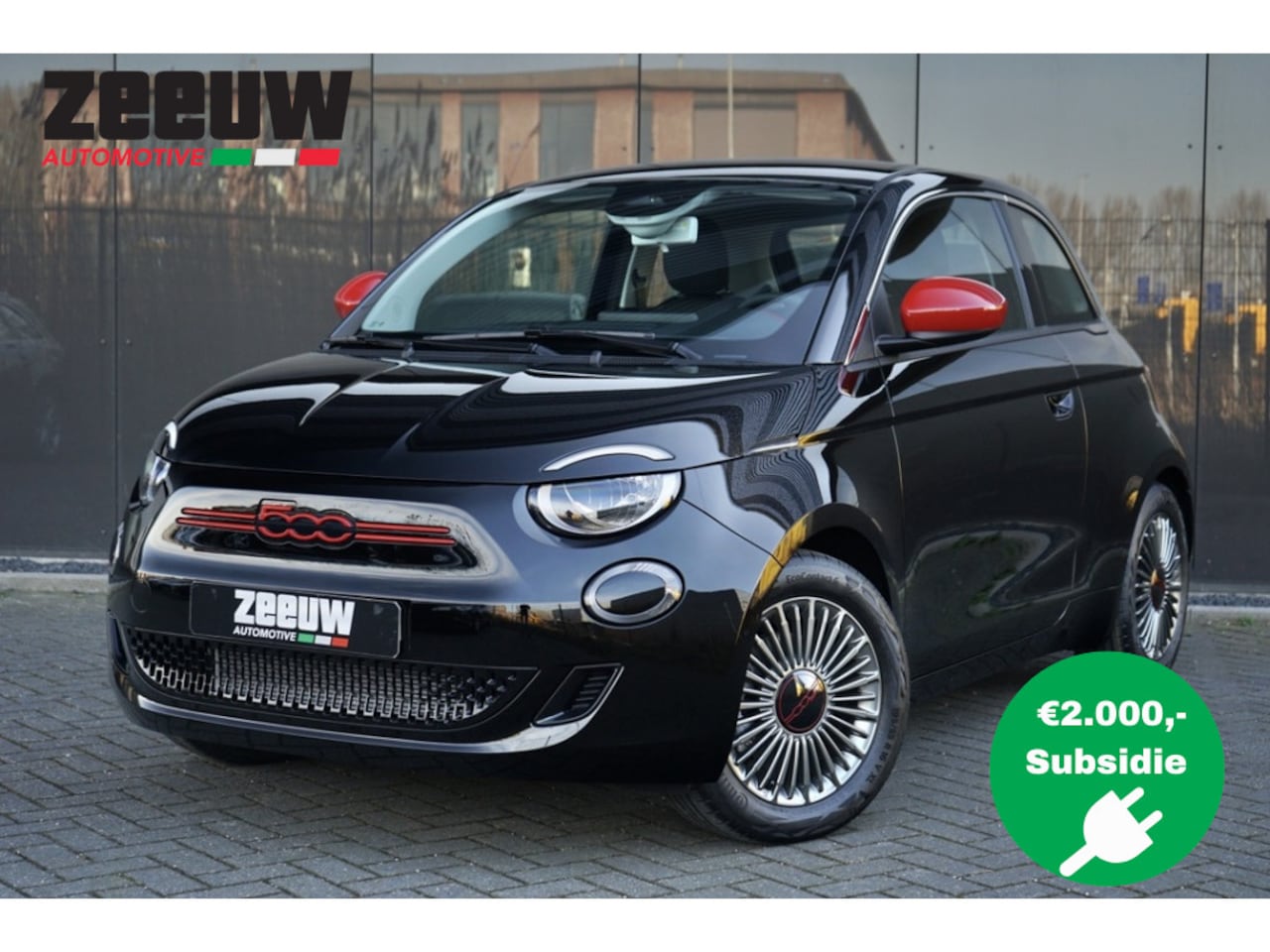 Fiat 500e - Red by Red | 16" | Carplay | Clima | 2.000 euro subsidie inclusi - AutoWereld.nl