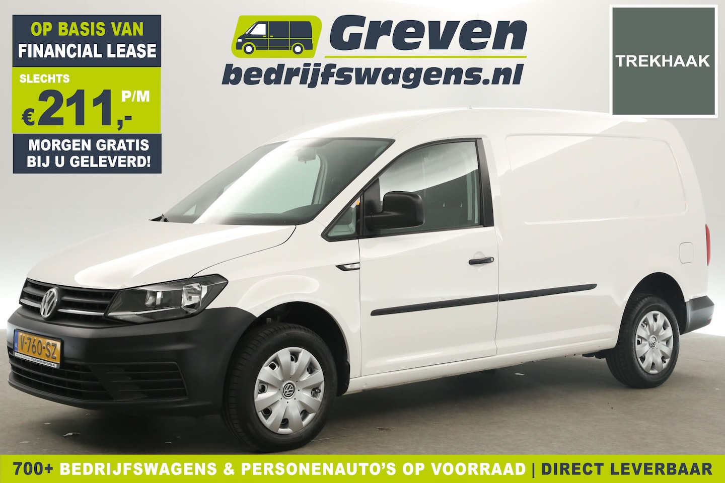 Volkswagen Caddy Maxi - 2.0 TDI L2H1 Airco Carplay Navigatie Parkeersensoren Elektrpakket Trekhaak - AutoWereld.nl