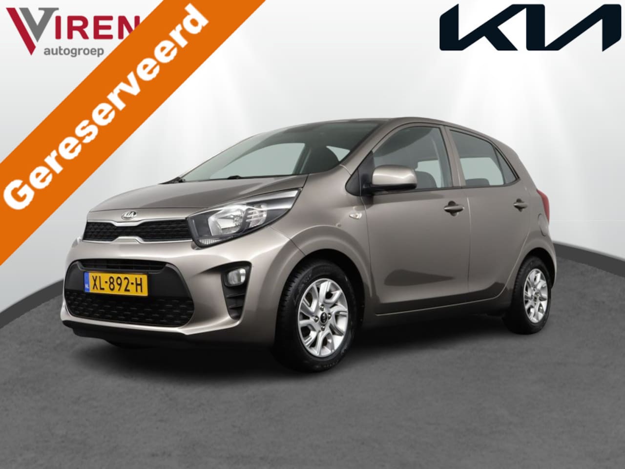 Kia Picanto - 1.0 CVVT ComfortPlusLine Navigator - Navigatie - Airco - Apple Carplay-/Android Auto - Lic - AutoWereld.nl