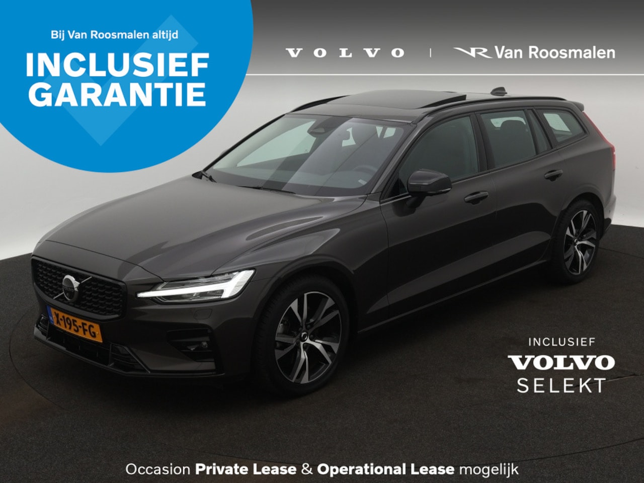 Volvo V60 - 2.0 B3 Plus Dark | Panorama dak | Trekhaak | 360 graden came - AutoWereld.nl