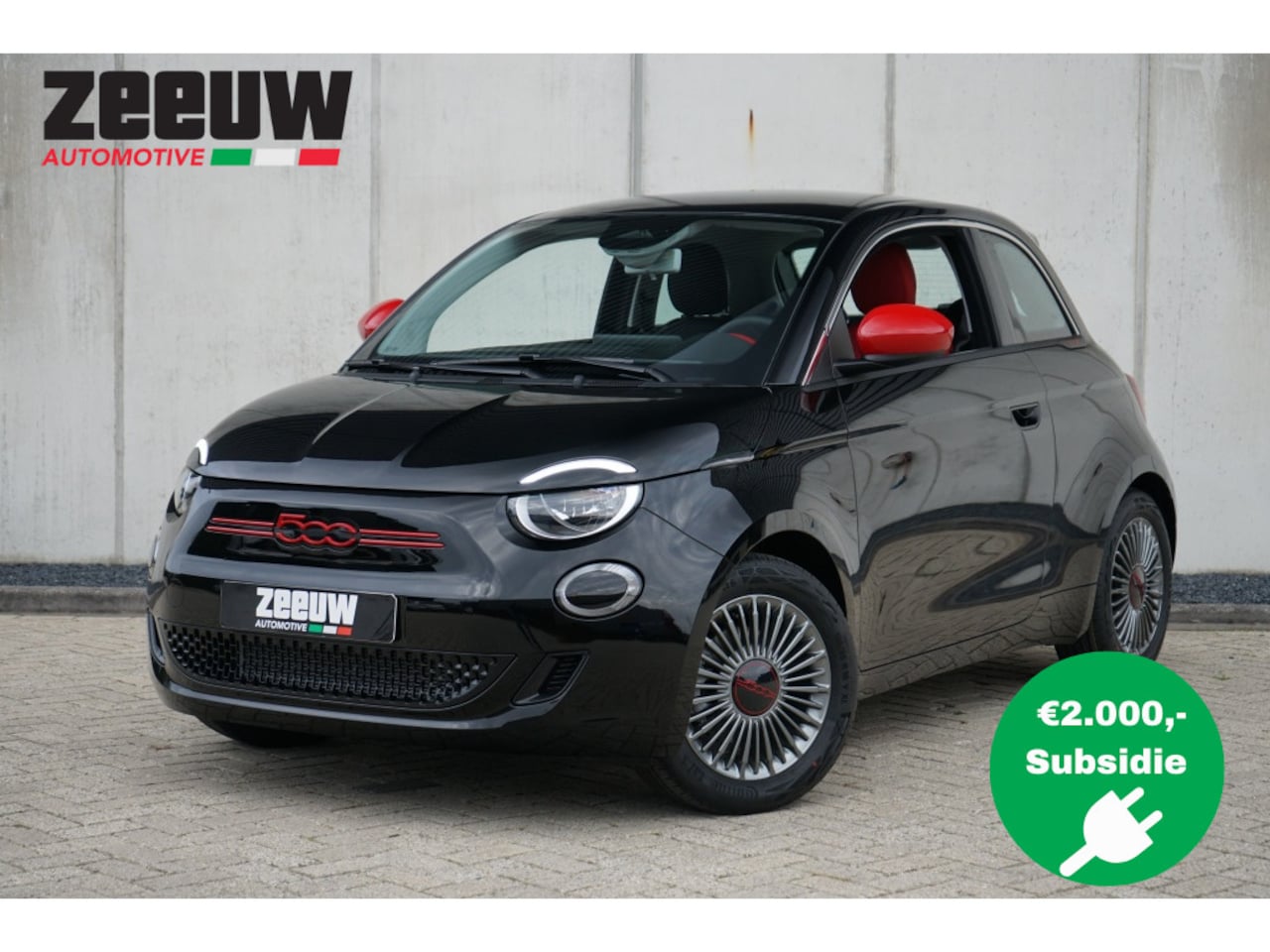 Fiat 500e - Red by Red | 16" | Carplay | Clima - AutoWereld.nl