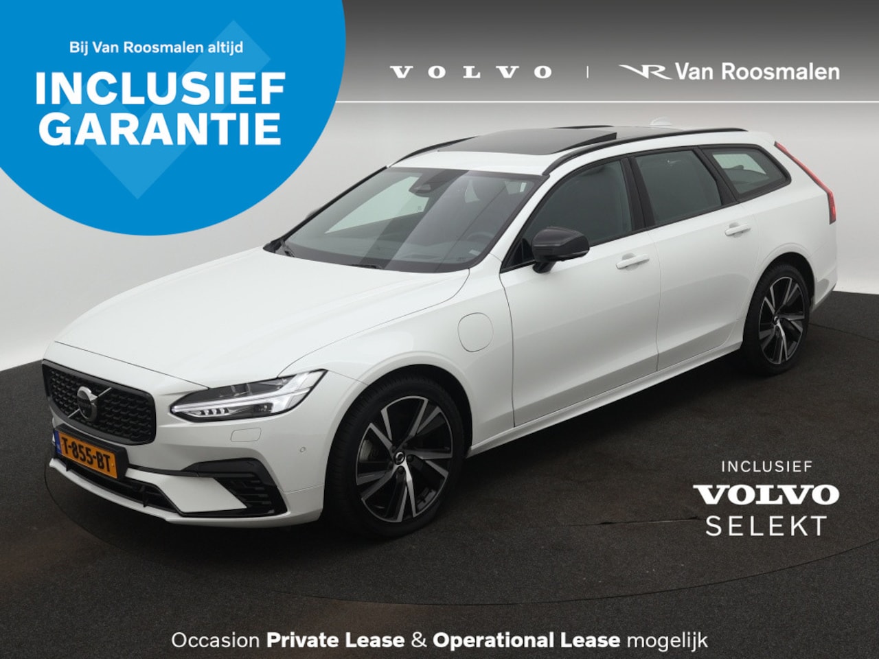 Volvo V90 - 2.0 T6 AWD Ultra Dark | Bowers & Wilkins | Trekhaak - AutoWereld.nl