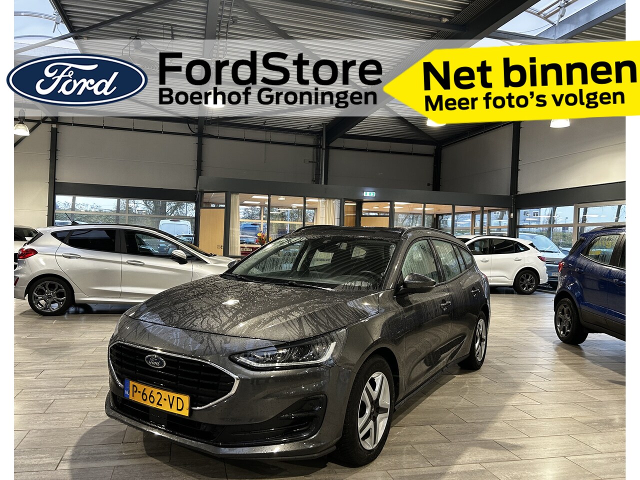 Ford Focus Wagon - EcoBoost 100PK Connected Navi I Airco I Nw Model I LED I All Seasonbanden - AutoWereld.nl