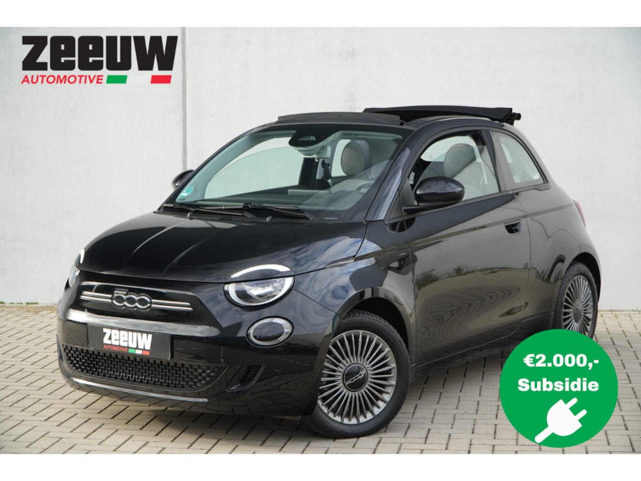 Fiat 500 C - Icon 42KWH | Navi | Carplay | Clima | 16" - AutoWereld.nl