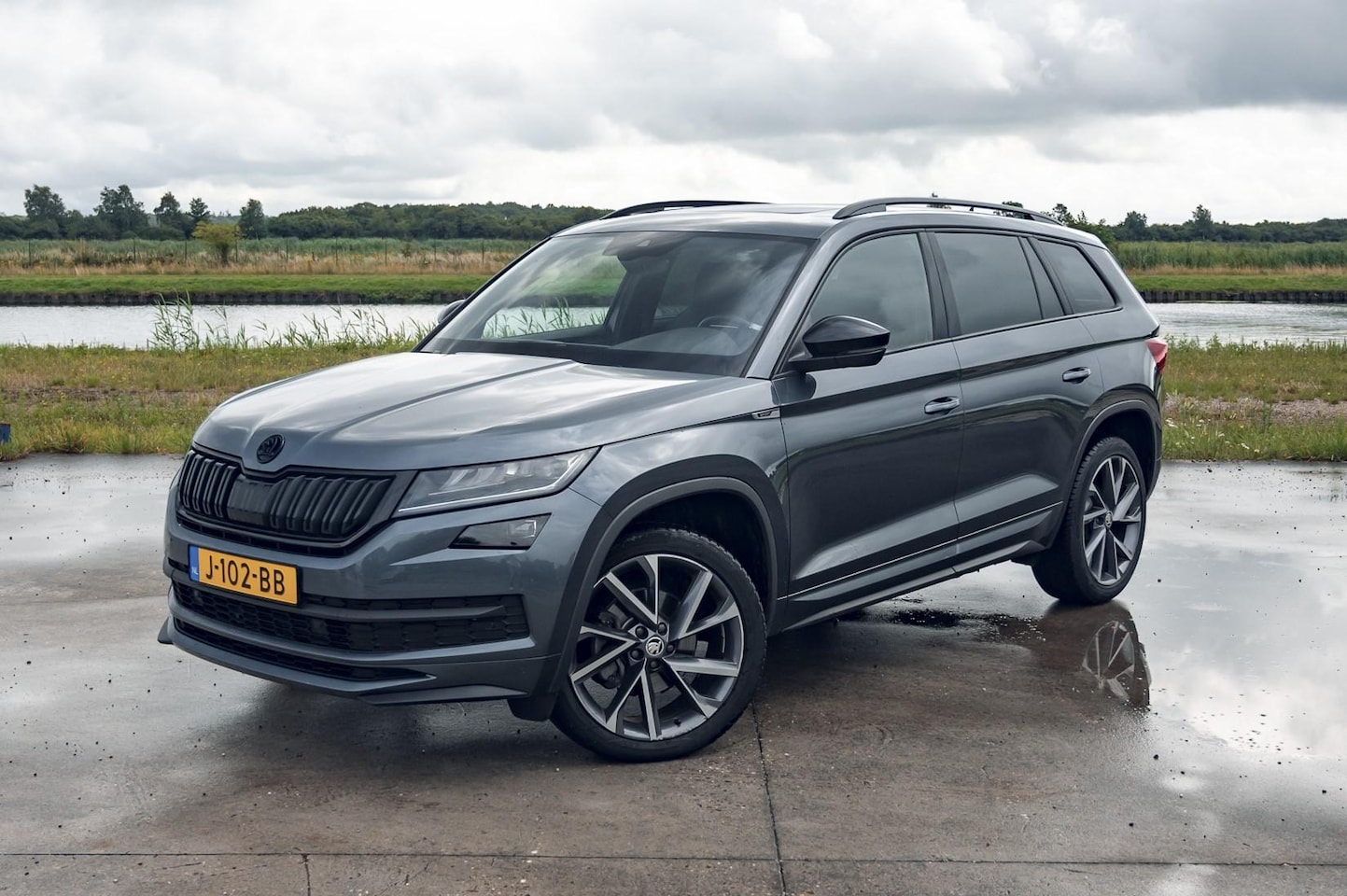 Skoda Kodiaq - 1.5 TSI Sportline Business 7p. | LEDER | PANO | TREKHAAK | ADAPTIVE CRUISE - AutoWereld.nl