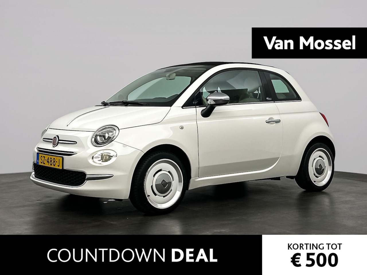 Fiat 500 C - 0.9 TwinAir Turbo Anniversario | Carplay | PDC | Airco | SPECIAL EDITION | - AutoWereld.nl