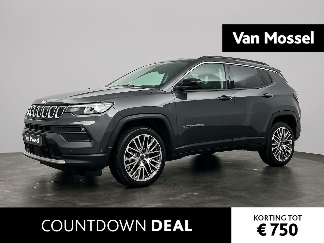 Jeep Compass - 1.5T e-Hybrid Limited | Dual Pane panoramadak | Navigatie | Camera - AutoWereld.nl