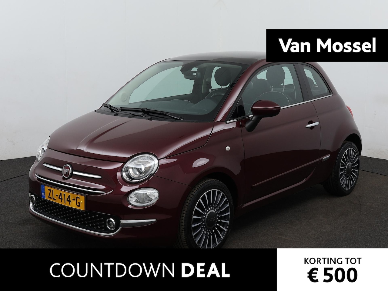 Fiat 500 - 0.9 TwinAir Turbo Lounge | AIRCO | PANO | LM VELGEN | Applecarplay/Android auto - AutoWereld.nl