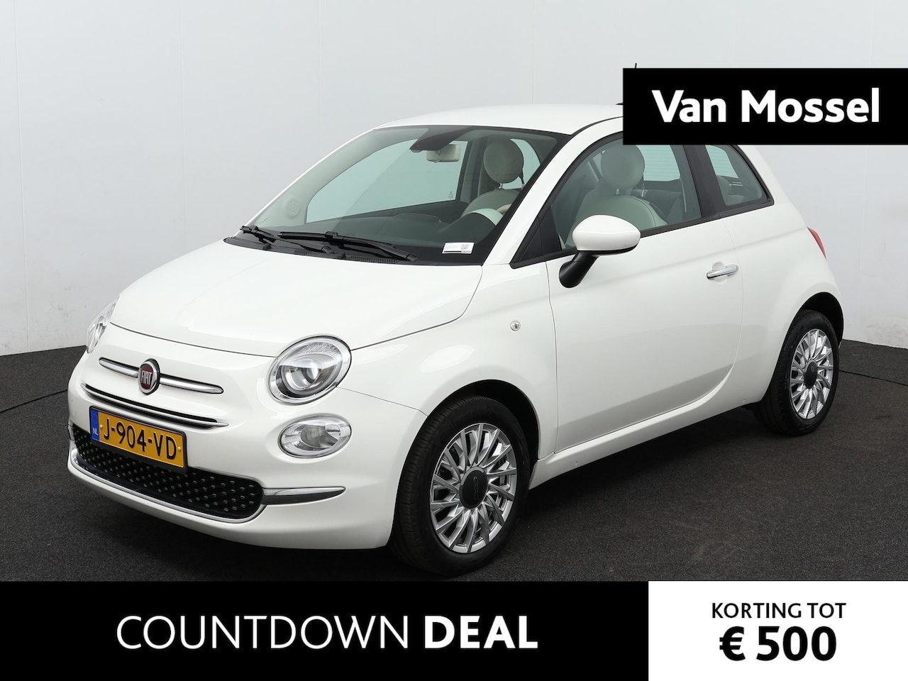 Fiat 500 - 1.0 Hybrid Lounge | Apple Carplay/Android Auto | Parkeersensoren | Airco - AutoWereld.nl