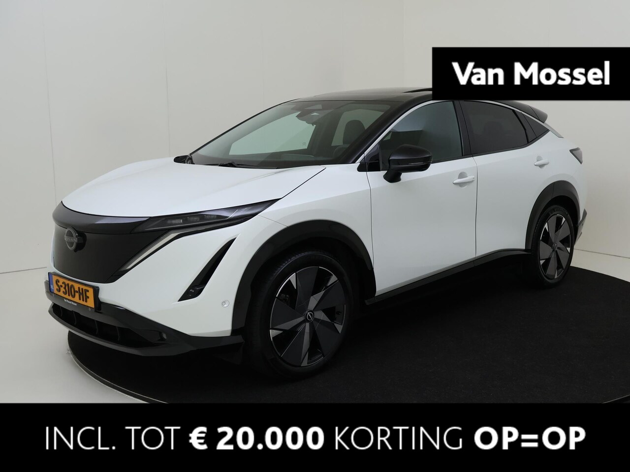 Nissan Ariya - Evolve 91 kWh | 20" LMV | Two-Tone | Leder/Alcantara | Stoelverwarming en -ventilatie | St - AutoWereld.nl