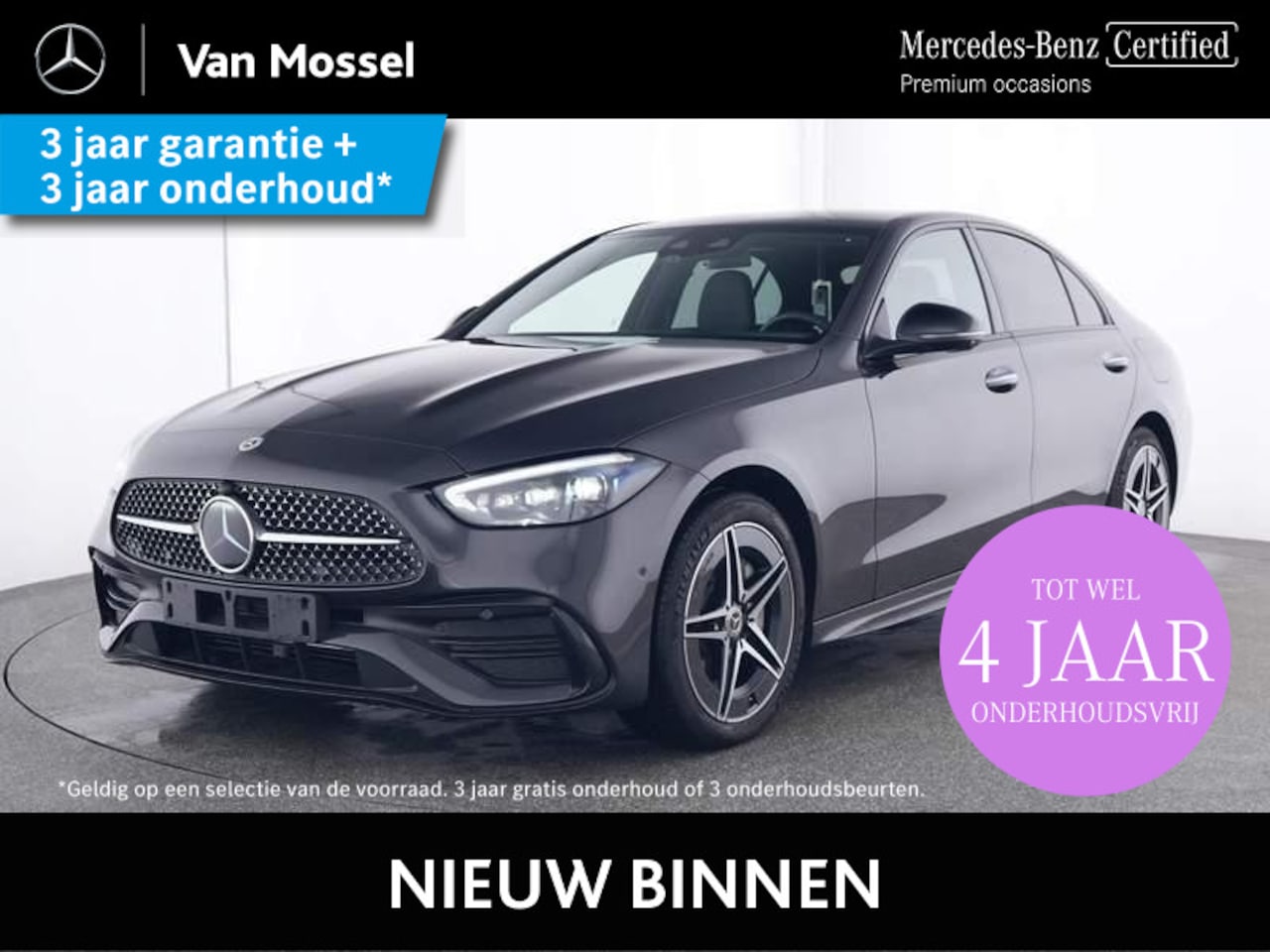 Mercedes-Benz C-klasse - 400 e 4MATIC AMG Line / Premium Plus/ Panoramadak/ Burmester/ Night/ DISTRONIC/ Akoestisch - AutoWereld.nl