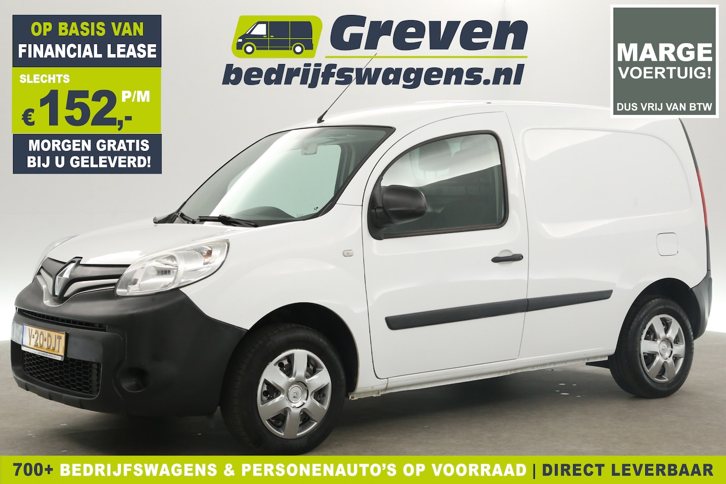 Renault Kangoo - 1.5 dCi L1H1 Marge l Airco Parkeersensoren Elektrpakket Trekhaak - AutoWereld.nl