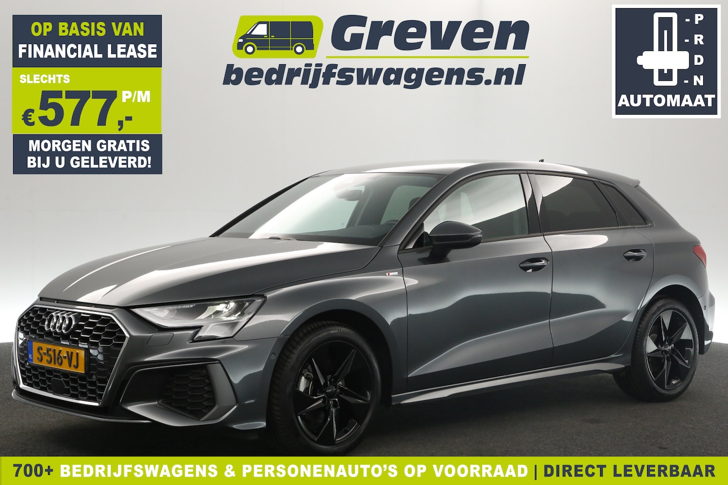 Audi A3 Sportback - 35 TFSI S-Line 163PK Automaat Stoelverwarming Clima Virtual Cruise Navi LED PDC 17''LMV - AutoWereld.nl